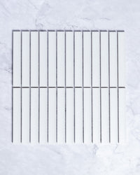 Gracemere White Matt Concave Kit Kat Finger Mosaic Tile tile, view 2 - Tile Touch