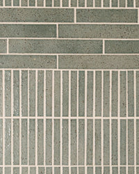 Hatsuborder Aqua Blue Japanese Hand Crafted Kit Kat Mosaic Tile 23x152mm tile, view 4 - Tile Touch