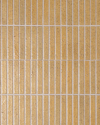 Hatsuborder Wheat Mustard Japanese Hand Crafted Kit Kat Mosaic Tile 23x152mm tile, view 4 - Tile Touch