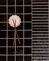 Hatsuborder Espresso Burgundy Japanese Hand Crafted Kit Kat Mosaic Tile 23x152mm tile, view 5 - Tile Touch