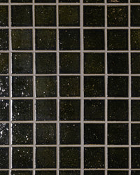 Hatsu Square Oribe Green Japanese Hand Crafted Mosaics Tile 72x72mm tile, view 4 - Tile Touch