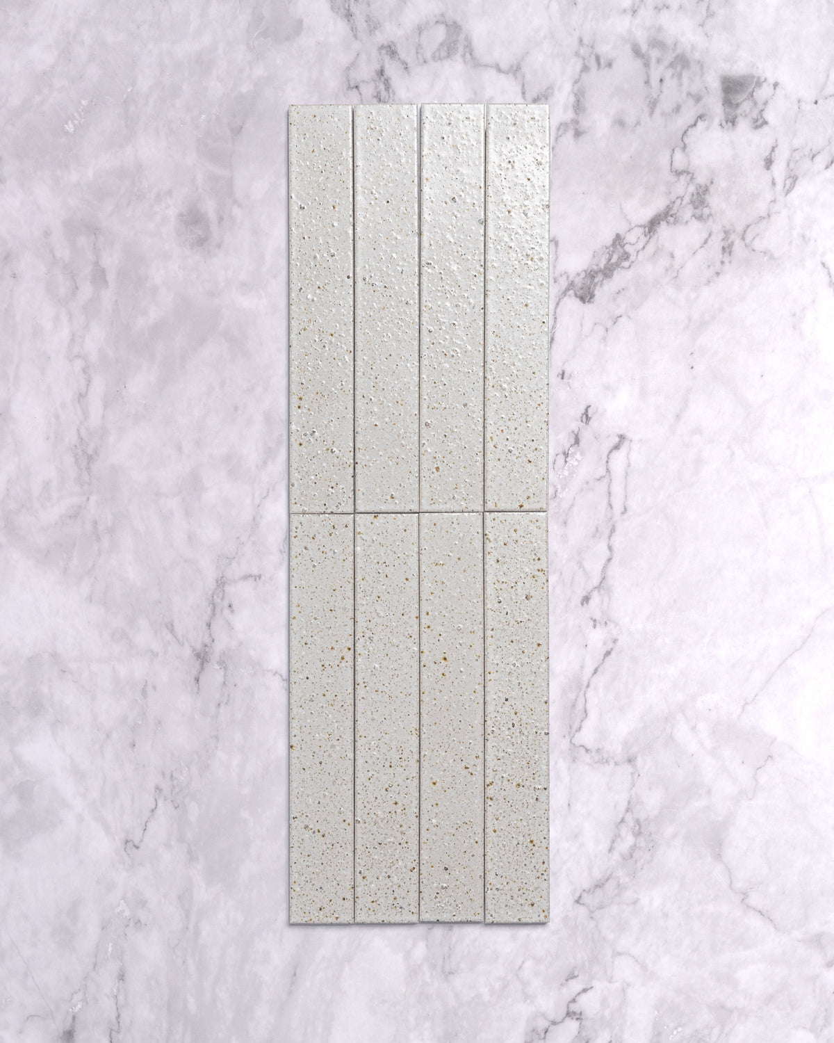 Hatsu Long Brick White Hand Glazed Japanese Tile