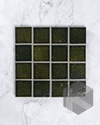 Hatsu Square Oribe Green Japanese Hand Crafted Mosaics Tile 72x72mm 