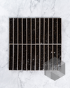 Hatsuborder Espresso Burgundy Japanese Hand Crafted Kit Kat Mosaic Tile 23x152mm Front