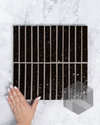 Hatsuborder Espresso Burgundy Japanese Hand Crafted Kit Kat Mosaic Tile 23x152mm Main