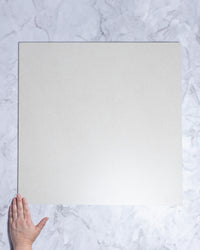 Hickory Ivory Plain Matt Porcelain Tile 600 x 600mm tile, view 1 - Tile Touch