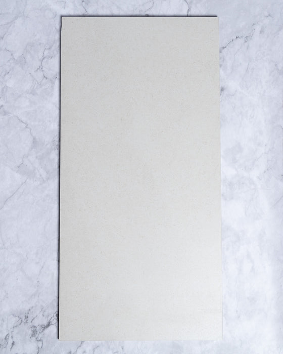 Hickory Ivory Plain Matt Porcelain Tile 300 x 600mm