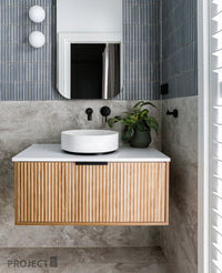 Gracemere Bone Grey Speckle Gloss Concave Kit Kat Finger Mosaic Tile tile, view 6 - Tile Touch