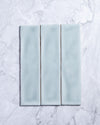 Kiko Subway Soft Green Gloss Ceramic Tile 76x302mm