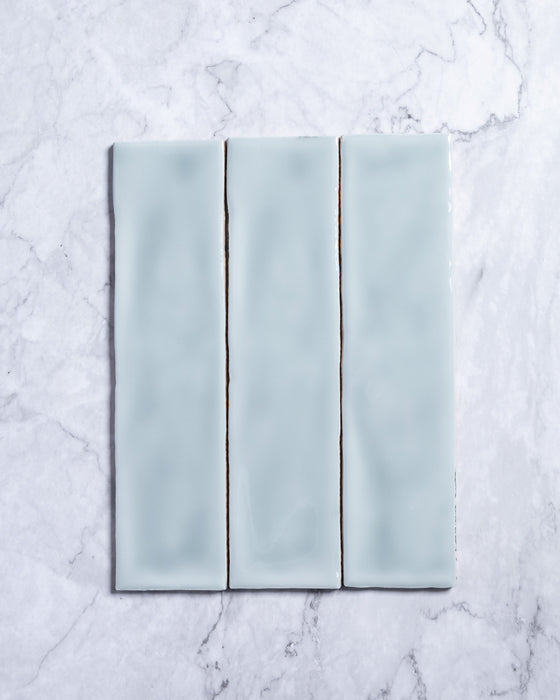Kiko Subway Soft Green Gloss Ceramic Tile 76x302mm