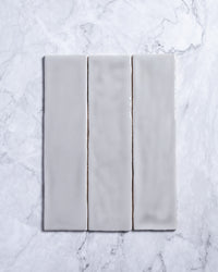 Kiko Subway Grey Gloss Ceramic Tile 76x302mm