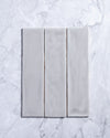 Kiko Subway Grey Gloss Ceramic Tile 76x302mm