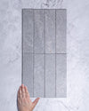 Arkiquartz Titanium Stone Look Italian Brick Subway Tile 75x300mm