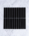 Kalana Kit Kat Finger Black Gloss Mosaic Tile