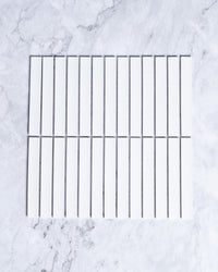 Kalana Kit Kat Finger White Gloss Mosaic Tile tile, view 2 - Tile Touch