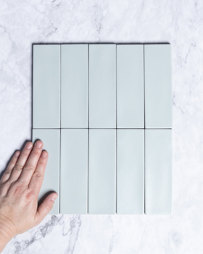 Kent Italian Matt Tile Sky Blue 50x150mm