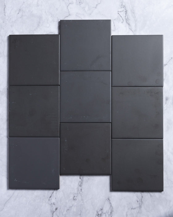 Laia Spanish Square Matt Porcelain 123x123mm Charcoal