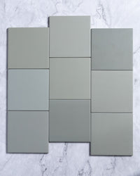 Laia Spanish Square Matt Porcelain 123x123mm Sage tile, view 2 - Tile Touch