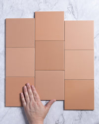 Laia Spanish Square Matt Porcelain 123x123mm Terracotta tile, view 1 - Tile Touch