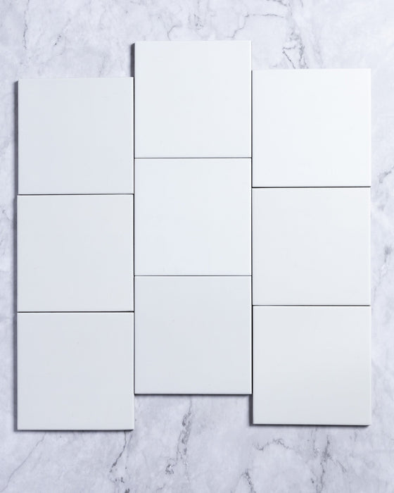 Laia Spanish Square Matt Porcelain 123x123mm White