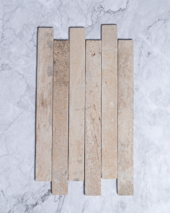 Lazer Brick Look Italian Porcelain Tile 48x450mm Latte