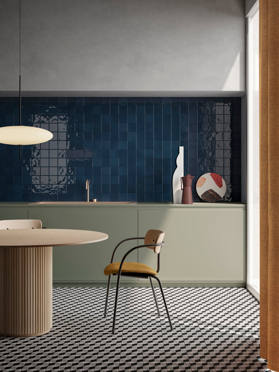 Ligato Blue Gloss Square Mosaic 100 x 100mm