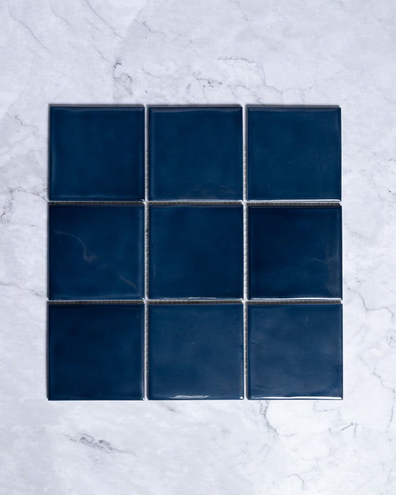 Ligato Blue Gloss Square Mosaic 100 x 100mm