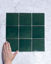 Ligato Emerald Green Gloss Square Mosaic 100 x 100mm
