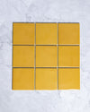 Ligato Mustard Yellow Gloss Square Mosaic 100 x 100mm