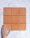 Ligato Terra Orange Gloss Square Mosaic 100 x 100mm