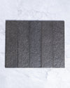 London Mini Bricks Italian Porcelain Tile 60x240mm Black