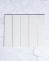 London Mini Bricks Italian Porcelain Tile 60x240mm White