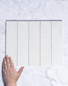 London Mini Bricks Italian Porcelain Tile 60x240mm White