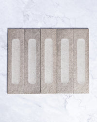 London Mini Bricks Italian Porcelain Tile 60x240mm Smoke Décor tile, view 2 - Tile Touch