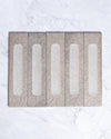 London Mini Bricks Italian Porcelain Tile 60x240mm Smoke Décor