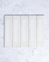 London Mini Bricks Italian Porcelain Tile 60x240mm White Décor