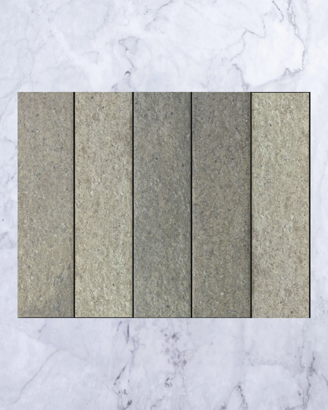 London Mini Bricks Italian Porcelain Tile 60x240mm Moss Green tile, view 1 - Tile Touch