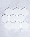 Lucas Large White Gloss Hexagon Mosaic