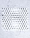 Lucas Mini White Matt Hexagon Mosaic