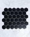 Lucas Small Black Matt Hexagon Mosaic