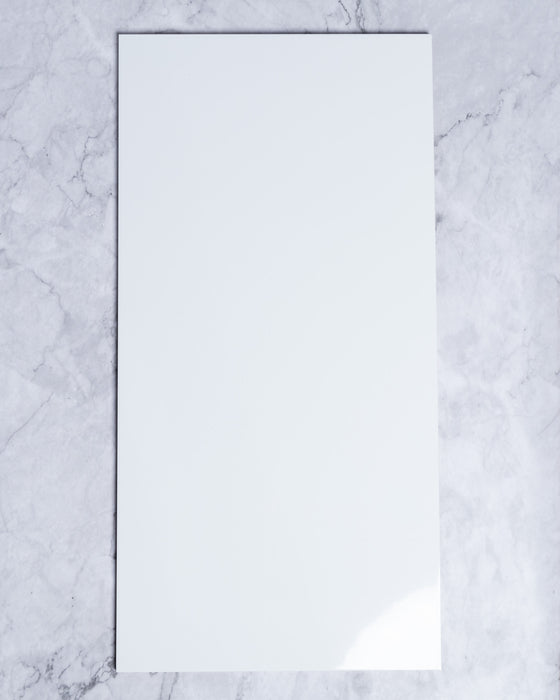 Lyons Pure White Ceramic Wall Tiles Matt 300x600mm
