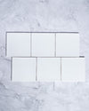 Kiko Square White Gloss Ceramic Tile 152x152mm