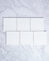 Kiko Square White Matt Ceramic Tile 152x152mm