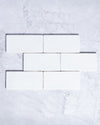 Kiko Subway White Matt Ceramic Tile 76x162mm