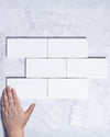 Kiko Subway White Matt Ceramic Tile 76x162mm