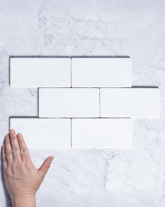 Kiko Subway White Matt Ceramic Tile 76x162mm