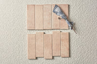Petite Rosa 64x200mm tile, view 2 - Tile Touch