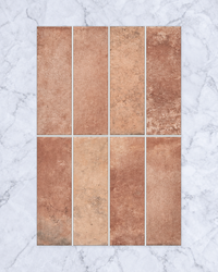 Petite Cotto 64x200mm tile, view 1 - Tile Touch
