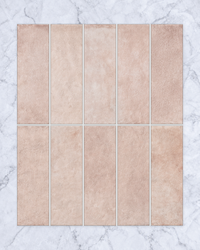 Petite Rosa 64x200mm tile, view 1 - Tile Touch