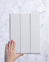 Polar Light Grey Gloss Subway Tile 75 x 300mm